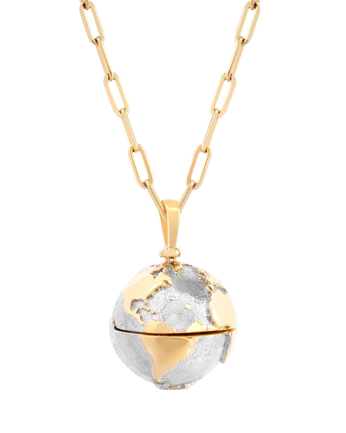 Colar Globo Prateado